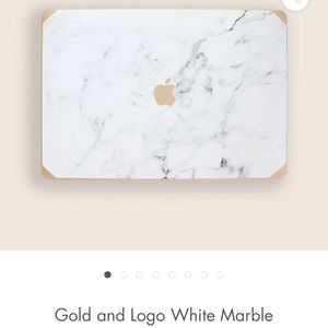 Apple Mac Gold Marble Hard Case